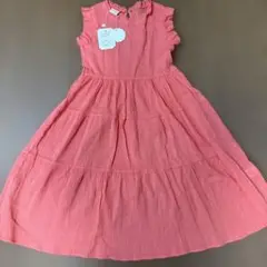 enchanté petit ノースリーブワンピース コーラルピンク　120