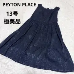 ペイトンプレイス　ノースリーブワンピース　フォーマル　13号　ネイビー