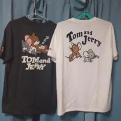 トムとジェリー 半袖Tシャツ 2色セットしまむら