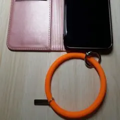 スマホシリコンリストキーホルダー　スマホサークルバングル　落下防止　韓国