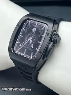 45mm 44mm ブラック ステンレス ケース　アップルウォッチ