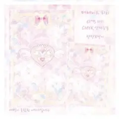 韓国 トレカ台紙 ピンク