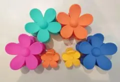 【匿名配送】花形　へアクリップ　6個セット