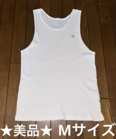 オーシャンパシフィック　ホワイトタンクトップ 刺繍ロゴ op Mサイズ