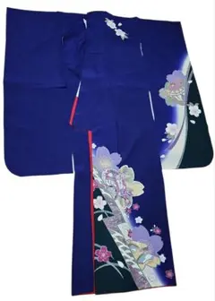 紺色　振袖　桜