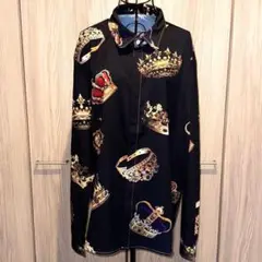 【新品未使用】男女兼用　メンズ　レディース　シャツ　ジャケット　バロック柄　⑤