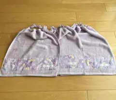 おりこうエプロンお食事エプロンユニコーン柄ラベンダー3枚セット
