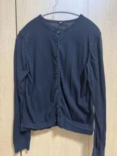 UNIQLO 黒 カーディガン Lサイズ