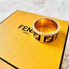 【最終価格】フォーエバー FENDI リング ズッカ柄　Mサイズ 最終価格】フォーエバー FENDI リング ズッカ柄 Mサイズ