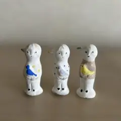 にしおゆき 陶製人形 【鳥と少年】