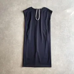 ❤️新品❤️定価2.1万　ICB スタイルプラスダンボールワンピース　ネイビー INTERPLANET ワンピース タンブラーブッチャーワンピース
