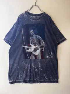 No.4301 US古着ジミ・ヘンドリックス Tシャツ XL ムラ染め