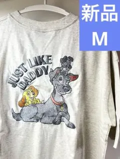わんわん物語　トランプ　レディ　刺繍　半袖　Tシャツ ディズニー