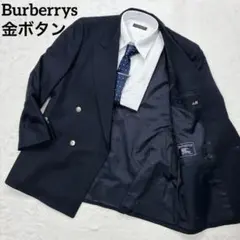 Burberrys 紺ブレ 金ボタン ジャケット タスマニアウール ダブル