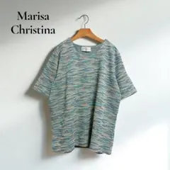 マリサクリスティーナ【L】Tシャツ カジュアル レトロ マルチカラーg254