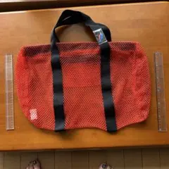 メッシュダイビングバッグ 赤　未使用