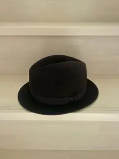 MAISON MICHEL メゾンミシェル 黒 ウール フェルト ハット 帽子