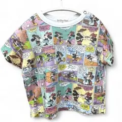 シシュノン　ディズニーコラボ 総柄ディズニーTシャツ 80 K11