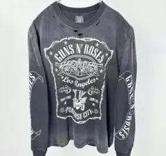 GUNS N' ROSES ダメージ加工 ロングスリーブTシャツ