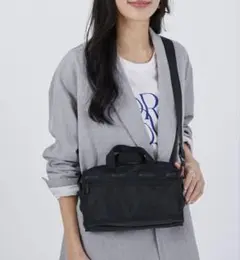 【美品】レスポートサック　ボストンバッグ　ミニ　ブラック