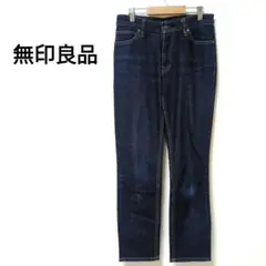 8−3【無印良品】スリムストレートデニムパンツ　ブルー