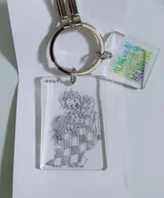 鬼滅の刃　原画展　クリアベースキーホルダー　竈門炭治郎・炭十郎