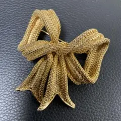 美品 バレンシアガ ヴィンテージ ブローチ リボン 送料無料】BALENCIAGA [バレンシアガ] / crystal ribbon brooch