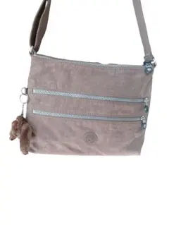 【美品】Kipling アルバー ショルダーバッグ グレー キプリング
