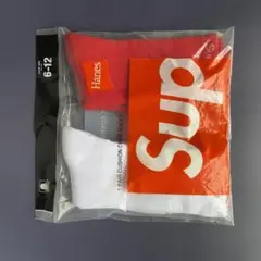 Supreme クッション付き靴下SFEWC 4足セット 未使用 赤白