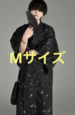 完売品 ADRER 浴衣 5点セット Mサイズ ブラック系3 お盆セール