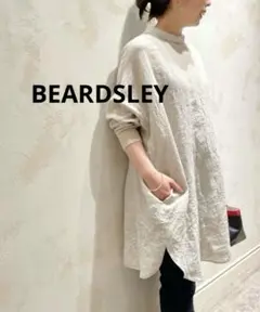 BEARDSLEY リネン前後チュニック ベージュ
