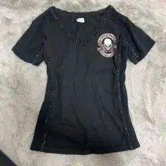 MUSTANG RANCH スカルTシャツ Sサイズ y2k