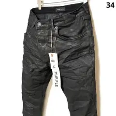 新品 PURPLE BRAND P001 コーティングスキニーデニム 34