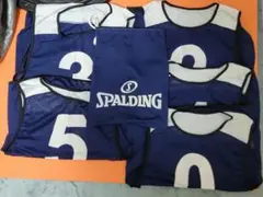 SPALDING ネイビー ビブス 5枚セット