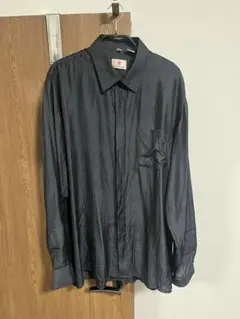 creme de cream シルクシャツ　古着屋購入　L ブラック