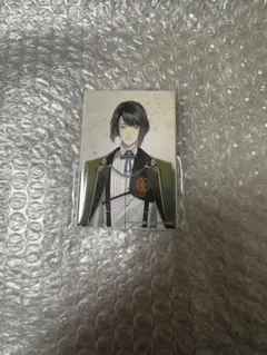 刀剣乱舞　跪坐　スクエア缶バッジ　松井江
