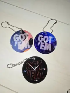 got’em　ゴッテム　キーホルダー　３個④