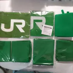 新品、未使用 JRロゴ 緑色タオルセット2枚 応援用ベスト風
