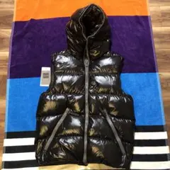 デュベティカ ダウンベスト ブラック/カーキ size L