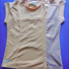NB オレンジ ストライプ Tシャツ Lサイズ