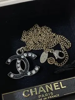 正規品 CHANEL ココマーク ネックレス ブラック
