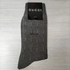 【新品未使用】GUCCI　グッチ　靴下　ソックス　ストライプ　ブラック　黒色
