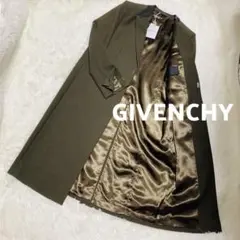 GIVENCHY ジバンシィ ウール ロングコート 48 XL カーキ