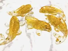 【金運・財運】オルゴナイトシトリン鯉 クリスタル　浄化　 5セット