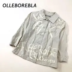 OLLEBOREBLA カットオフ シャツ ジャケット パッチワーク ベージュ