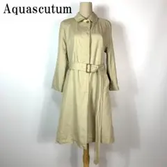 Aquascutum アクアスキュータム ロングコート ベージュ 9 B6346