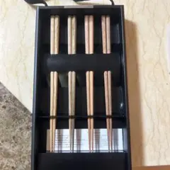 箱入り木製箸 4本セット