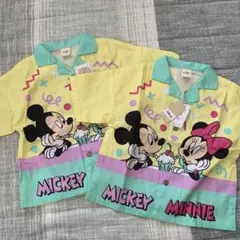 ディズニー ミッキー ミニー アロハシャツ Tシャツ 双子 お揃い