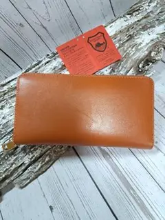 現品限り☆新品☆国産栃木レザー☆本革☆ラウンド型長財布☆送料無料☆市販商品☆