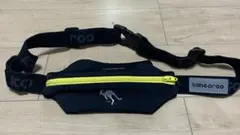 kangaroo ランニング　ウエストポーチ 黒/黄色